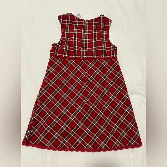 Gymboree Girls Large 5 Years Vintage Red Plaid Flannel Dress 2001 Collection‎ - Picture 1 of 4